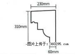 产品分解图型 - 檐口线，型号：SX311-YK-3，规格：230x310mm(3) - 遂宁三象EPS建材 suining.sx311.cc