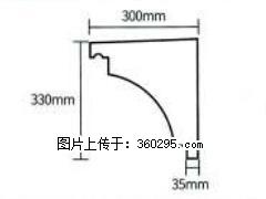 产品分解图型 - 檐口线，型号：SX311-YK-2，规格：300x330mm(2) - 遂宁三象EPS建材 suining.sx311.cc